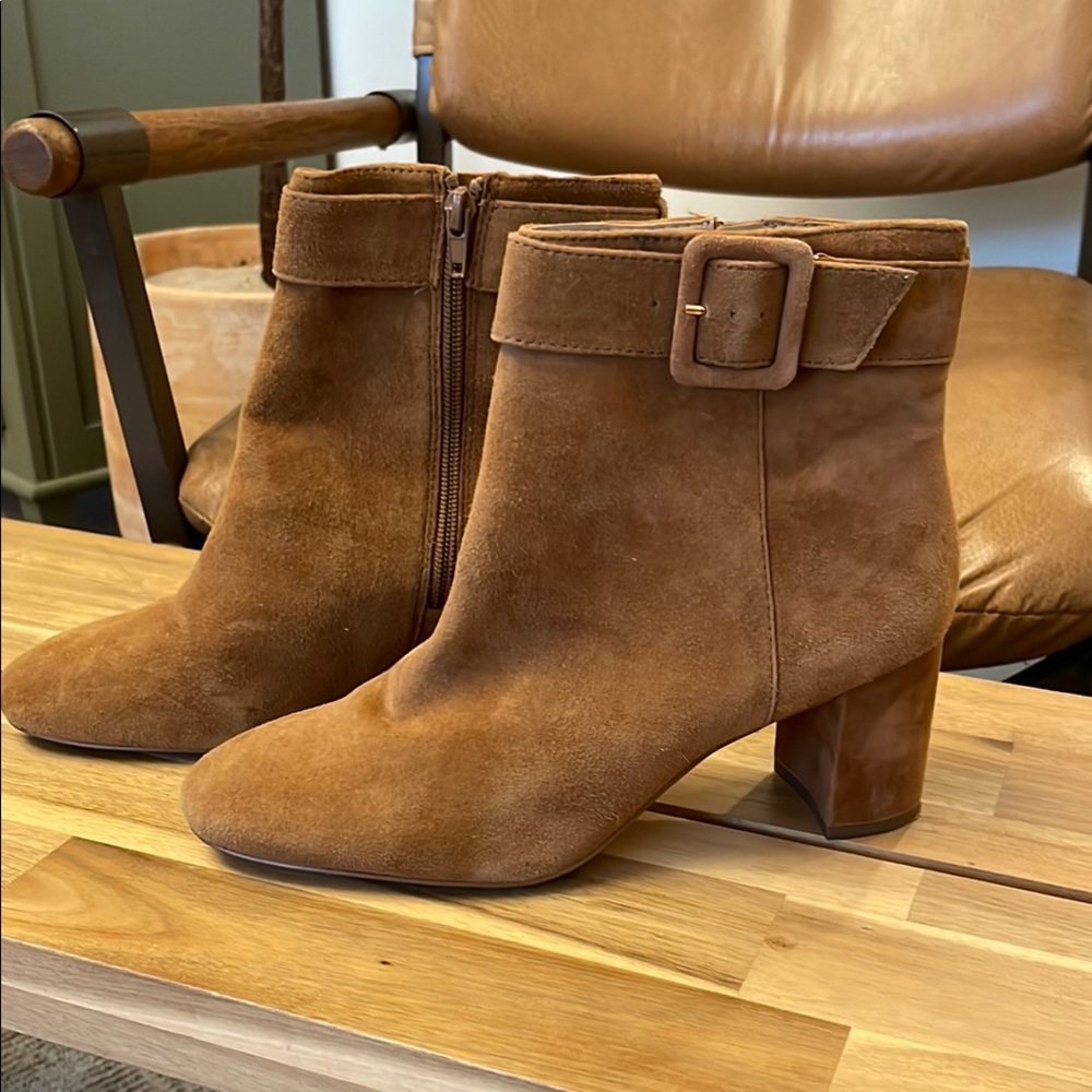 Brown Suede Ankle Boots